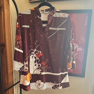 Vintage Hawaiian Women's Blouse